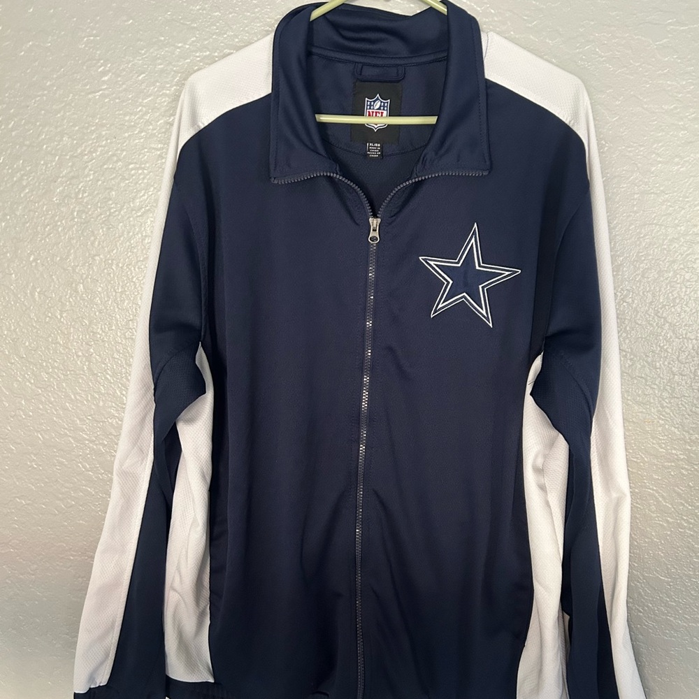 NFL Men Cowboys Navy and White Varsity Sueter